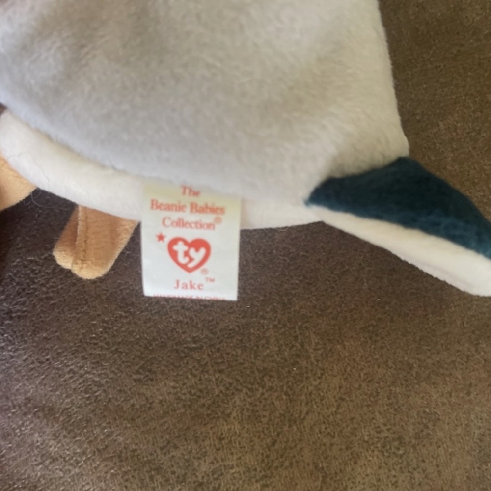 Collectors item:Ty Beanie Jake the Mallard Drake Duck Rare Ed. Red Tag w Errors. - Picture 5 of 5